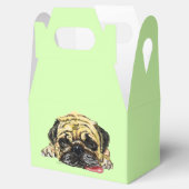 Funny Favor Box mit Fun Tired Mops Dog Geschenkschachtel (Geöffnet)