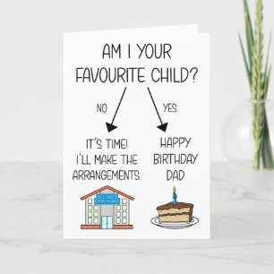 Funny Favorite Child Birthday Card für Vater Feiertagskarte