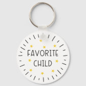 Funny Favorite Child Keyring mit Meldung Schlüsselanhänger (Vorderseite)