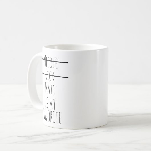 Funny Favorite Child mug,Personalized Dad Mug Kaffeetasse (Vorderseite Links)