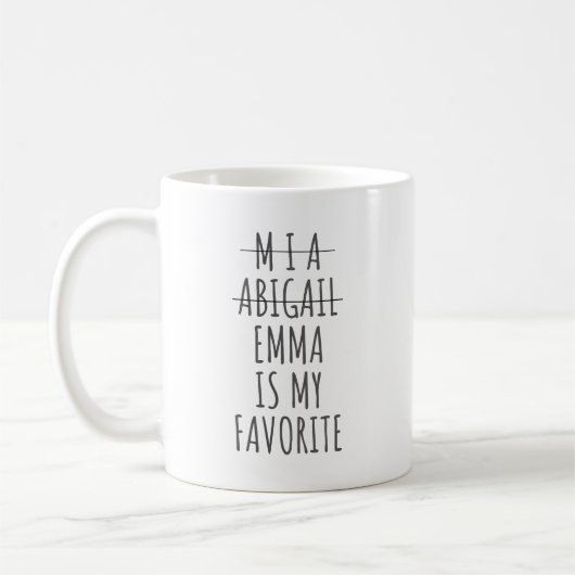 Funny Favorite Child Tasse, Christmas Gift für Mam Kaffeetasse (Links)