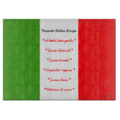 Funny Favorite Italian Recii Cutting Board Schneidebrett (Vorderseite)