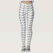 Funny Feathers Angel Wings Feather White Leggings (Vorderseite)