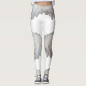 Funny Feathers Angel Wings Feather White Leggings (Vorderseite)