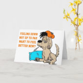 ***FUNNY FEED BESSER BALD*** CARD KARTE (Gelbe Blume)