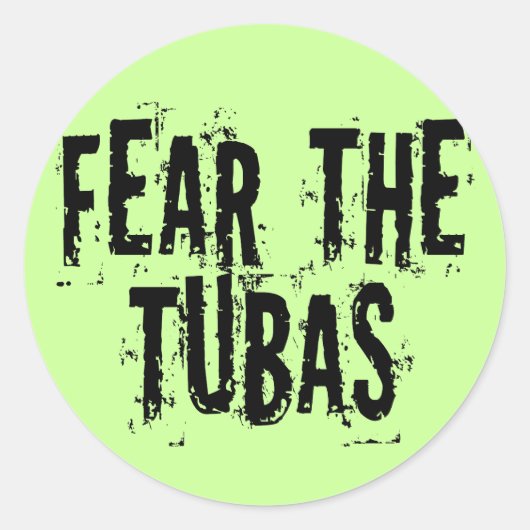 Funny Feed The Tubas Runder Aufkleber (Vorderseite)