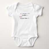 Funny FeedMe oder PlayWithMe Code Weiß Baby Strampler (Vorderseite)