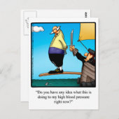 Funny "Feel Better" Spaß Postcard Postkarte (Vorne/Hinten)