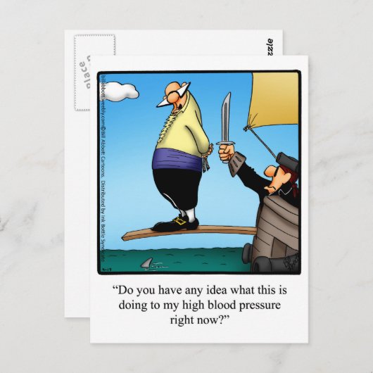 Funny "Feel Better" Spaß Postcard Postkarte (Vorne/Hinten)