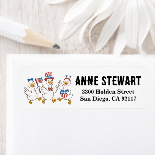 Funny feiert 4. Juli Gänsetrio (Insitu)