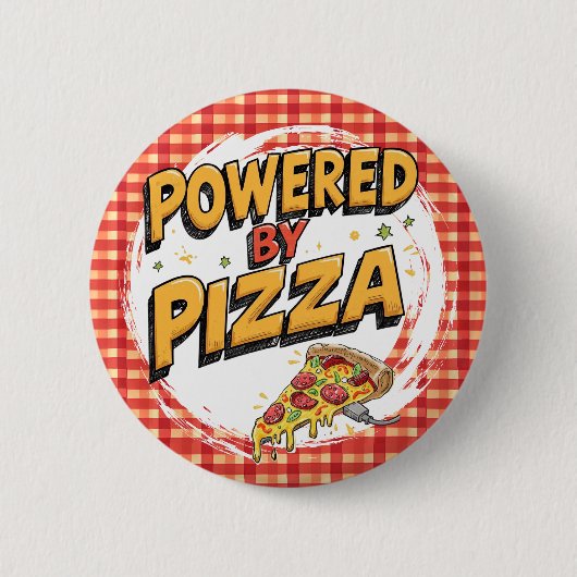 Funny Feinschmecker Accessoires Pizza Liebhaber Po Button (Vorderseite)
