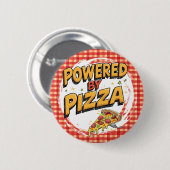 Funny Feinschmecker Accessoires Pizza Liebhaber Po Button (Vorne & Hinten)