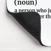 Funny Feinschmecker - Baker Definition Mouse Pad Mousepad (Ecke)