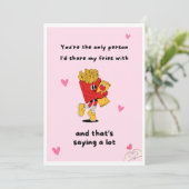 Funny Feinschmecker Grußkarte Set Einladung (Stehend Vorderseite)