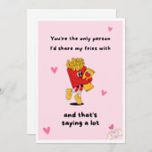 Funny Feinschmecker Grußkarte Set Einladung (Vorne/Hinten)