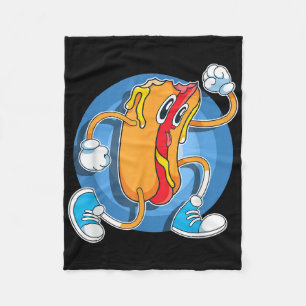 Funny Feinschmecker Hot Dog Lover Fast Food Franks Fleecedecke