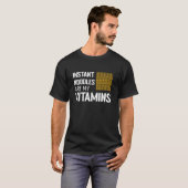 Funny Feinschmecker Instant Noodle Vitamin I Liebe T-Shirt (Vorne ganz)