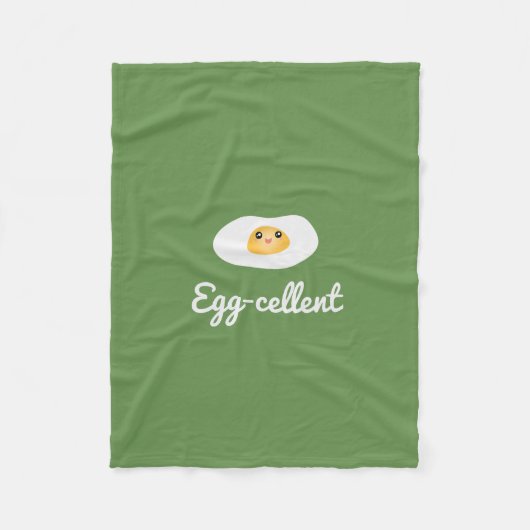 Funny Feinschmecker Niedlich Egg Eggcellent Humorv Fleecedecke (Vorderseite)