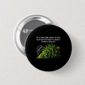 Funny Felines Pushing Christmas Tree Ugly Xmas Paj Button (Vorne & Hinten)