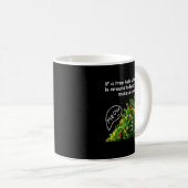 Funny Felines Pushing Christmas Tree Ugly Xmas Paj Kaffeetasse (VorderseiteRechts)