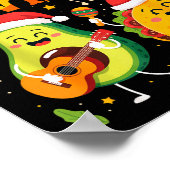 Funny Feliz Navidad Avocado Tacos Mexican Christma Poster (Ecke)