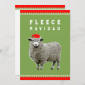 Funny Feliz Navidad Christmas Feiertagskarte (Vorne/Hinten)