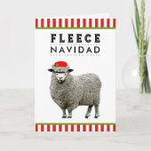 Funny Feliz Navidad Feiertagskarte (Vorderseite)