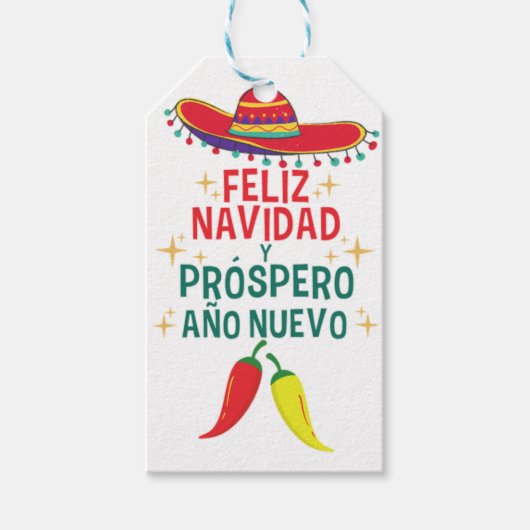 Funny feliz navidad geschenkanhänger (Vorderseite)