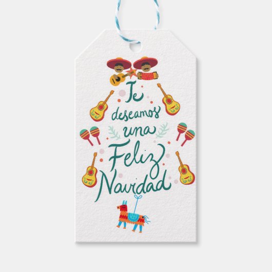 Funny feliz navidad geschenkanhänger (Vorderseite)