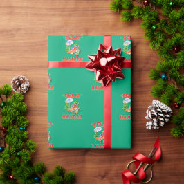 Funny Feliz Navidad Niedlicher Chili Geschenkpapier