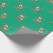 Funny Feliz Navidad Niedlicher Chili Geschenkpapier (Ecke)