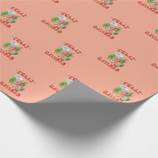 Funny Feliz Navidad Niedlicher Chili Geschenkpapier