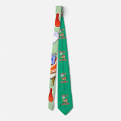 Funny Feliz Navidad Niedlicher Chili Krawatte (Rückseite)