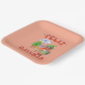 Funny Feliz Navidad Niedlicher Chili Pappteller (Gewinkelt)