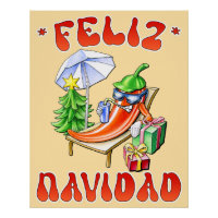 Funny Feliz Navidad Niedlicher Chili
