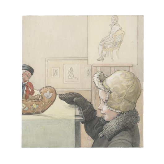 Funny Fellow Toy with Child Notizblock (Vorderseite)