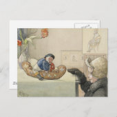 Funny Fellow Toy with Child Postkarte (Vorne/Hinten)