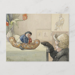 Funny Fellow Toy with Child Postkarte