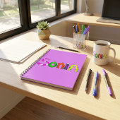 Funny Fellows Cartoon Name Notebook | Sonia Notizblock