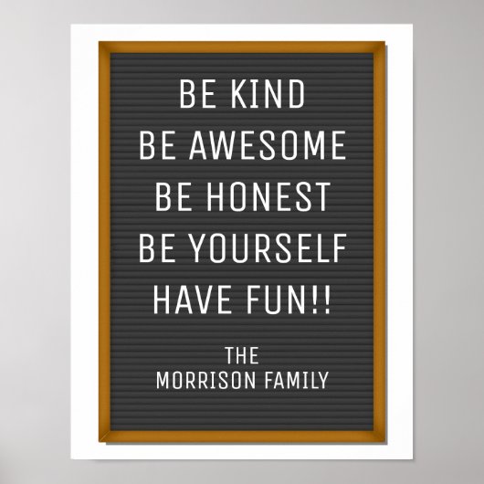 Funny Felt Letter Board Ihren eigenen Text, Zitat Poster (Vorne)