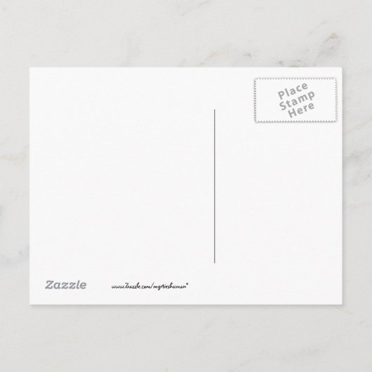 Funny Female Cat Meme Ankündigungspostkarte (Rückseite)