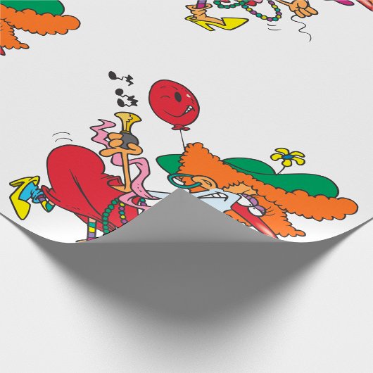 Funny Female Clown Geschenkpapier