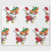 Funny Female Clown Geschenkpapier (Flach)