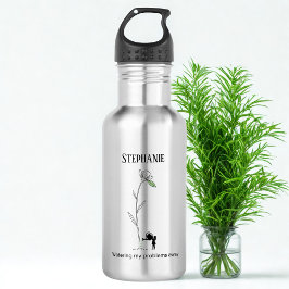 Funny Female Gardener Water Bottle Edelstahlflasche