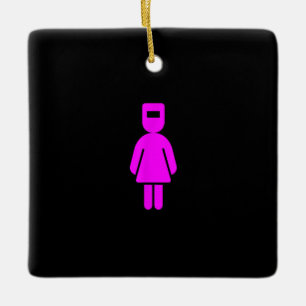 Funny Female Girl Lady Woman Welder Welder Welding Keramikornament