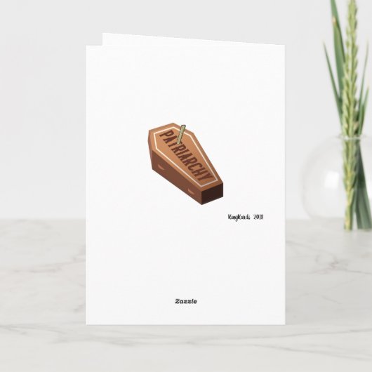 Funny Female PhD/MD Anti-Patriarchy Abschluss Karte (Rückseite)