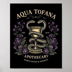Funny Feminist Aqua Tofana Apotheke Vintage Wome Poster