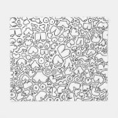 Funny Feminist Baby Fleecedecke (Vorderseite (Horizontal))