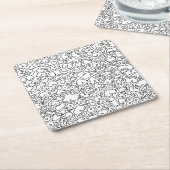 Funny Feminist Baby Rechteckiger Pappuntersetzer (angewinkelt)