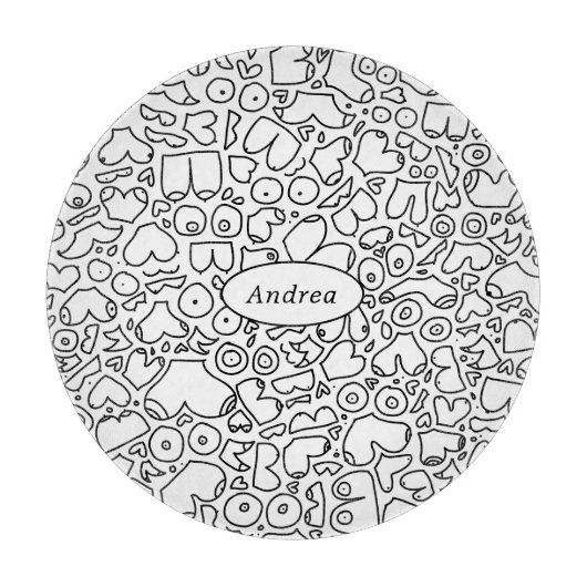 Funny Feminist Baby Schneidebrett (Vorderseite)